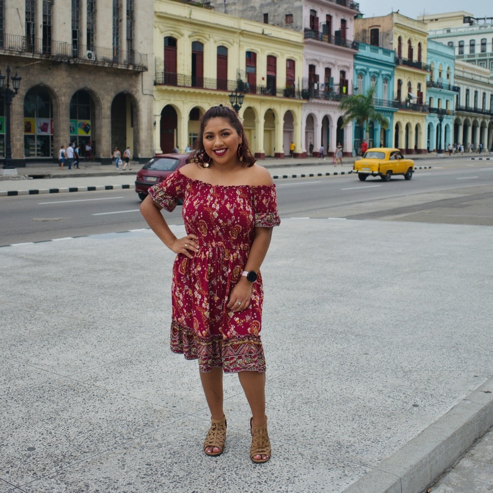 Off the shoulder dress